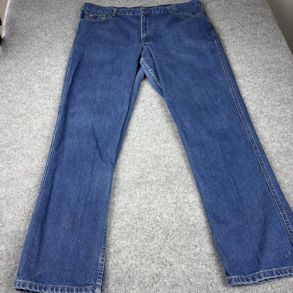 Lapco FR Jeans Mens 46x36 Straight Leg Flame Resistant Work Dark Wash Blue Denim
